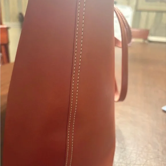 J. McLaughlin leather tote in cognac - Picture 5 of 8